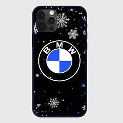 Чехол для iPhone 12 Pro НОВОГОДНИЙ БМВ НОВЫЙ ГОД BMW, цвет: 3D-черный