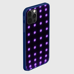 Чехол для iPhone 12 Pro Неоновые кружки, цвет: 3D-тёмно-синий — фото 2