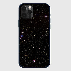Чехол для iPhone 12 Pro Ночное звездное небо, цвет: 3D-черный