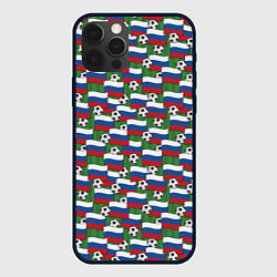 Чехол для iPhone 12 Pro Россия футбол, цвет: 3D-черный