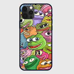 Чехол для iPhone 12 Pro Pepe BOMBING, цвет: 3D-черный