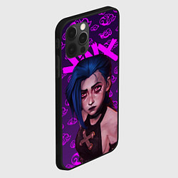 Чехол для iPhone 12 Pro League Of Legends ARCANE JINX НЕОН, цвет: 3D-черный — фото 2