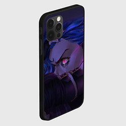 Чехол для iPhone 12 Pro Jinx Powder - Джинкс Паудер, цвет: 3D-черный — фото 2