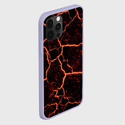 Чехол для iPhone 12 Pro Раскаленная лаваhot lava, цвет: 3D-светло-сиреневый — фото 2