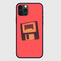 Чехол для iPhone 12 Pro Дискета Дум, цвет: 3D-черный