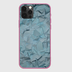 Чехол для iPhone 12 Pro ЛеДяная Геометрия, цвет: 3D-малиновый
