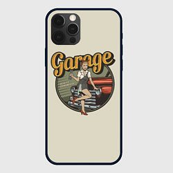Чехол для iPhone 12 Pro Garage Гараж, цвет: 3D-черный