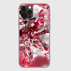 Чехол для iPhone 12 Pro Коллекция Get inspired! Лилия Абстракция L-1-fl-47, цвет: 3D-серый