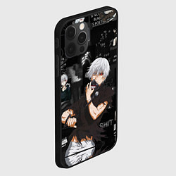 Чехол для iPhone 12 Pro Грустный Канеки Токийский Гуль Tokyo Ghoul, цвет: 3D-черный — фото 2