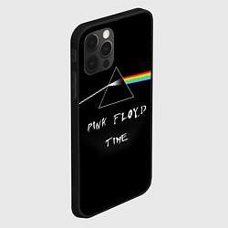 Чехол для iPhone 12 Pro PINK FLOYD TIME ПИНК ФЛОЙД ЛОГОТИП, цвет: 3D-черный — фото 2