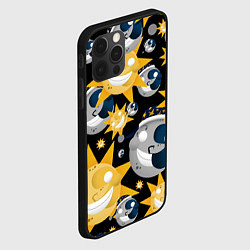 Чехол для iPhone 12 Pro Солнце и Луна из FNAF Security Breach Паттерн, цвет: 3D-черный — фото 2