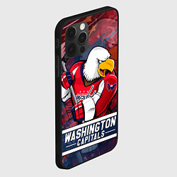 Чехол для iPhone 12 Pro Вашингтон Кэпиталз Washington Capitals, цвет: 3D-черный — фото 2