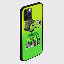Чехол для iPhone 12 Pro Plants vs Zombies - Горохомёт, цвет: 3D-черный — фото 2