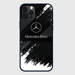 Чехол для iPhone 12 Pro Mercedes-Benz - Темный, цвет: 3D-черный
