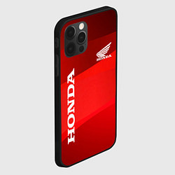 Чехол для iPhone 12 Pro Honda - Red, цвет: 3D-черный — фото 2