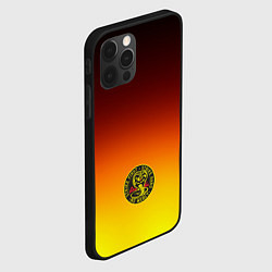 Чехол для iPhone 12 Pro Кобра Кай Cobra Kai Gadient, цвет: 3D-черный — фото 2