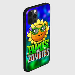 Чехол для iPhone 12 Pro Plants vs Zombies подсолнух, цвет: 3D-черный — фото 2