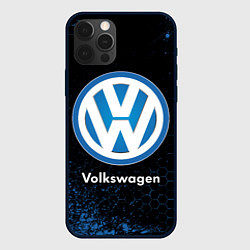 Чехол для iPhone 12 Pro Volkswagen - Объемный, цвет: 3D-черный