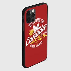 Чехол для iPhone 12 Pro Канада Canada, цвет: 3D-черный — фото 2