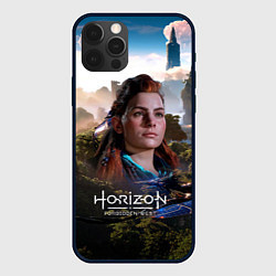 Чехол для iPhone 12 Pro Aloy Horizon Forbidden West game, цвет: 3D-черный