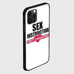 Чехол для iPhone 12 Pro Секс Инструктор SEX INSTRUCTOR, цвет: 3D-черный — фото 2