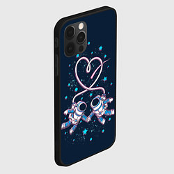 Чехол для iPhone 12 Pro Космическая любовь Cosmic love, цвет: 3D-черный — фото 2