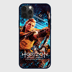 Чехол для iPhone 12 Pro Horizon Forbidden West - Элой арт, цвет: 3D-черный