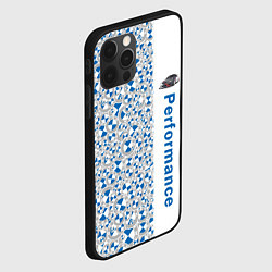 Чехол для iPhone 12 Pro BMW LOGO PATTERN PERFORMANCE, цвет: 3D-черный — фото 2