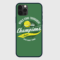 Чехол для iPhone 12 Pro Большой Теннис Tennis, цвет: 3D-черный
