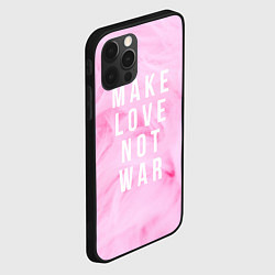 Чехол для iPhone 12 Pro Make love not var, цвет: 3D-черный — фото 2