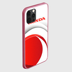 Чехол для iPhone 12 Pro Хонда HONDA, цвет: 3D-малиновый — фото 2