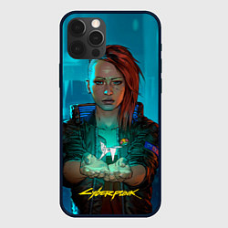 Чехол для iPhone 12 Pro Vi girl cyberpunk 2077, цвет: 3D-черный