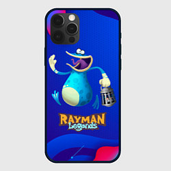 Чехол для iPhone 12 Pro Синий globox Rayman, цвет: 3D-черный