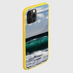 Чехол для iPhone 12 Pro Морской прибой, цвет: 3D-желтый — фото 2