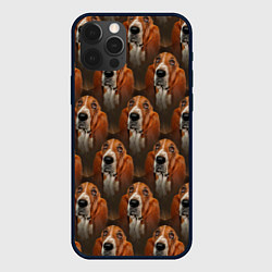 Чехол для iPhone 12 Pro Dog patternt, цвет: 3D-черный