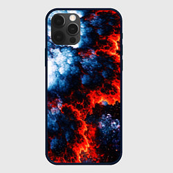 Чехол для iPhone 12 Pro 3D ЯДЕРНЫЙ КОСМИЧЕСКИЙ ВЗРЫВ ОГОНЬ, цвет: 3D-черный