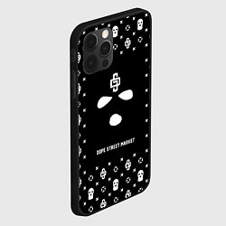 Чехол для iPhone 12 Pro Узор Black Phantom Ski Mask Dope Street Market, цвет: 3D-черный — фото 2