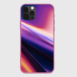 Чехол для iPhone 12 Pro Градиент Абстрактный Фон, цвет: 3D-малиновый