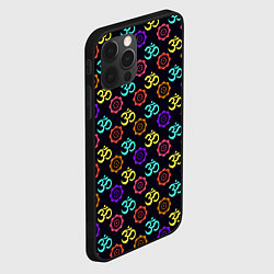 Чехол для iPhone 12 Pro Мантра - ОМ, цвет: 3D-черный — фото 2