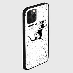 Чехол для iPhone 12 Pro Banksy крыса в очках, цвет: 3D-черный — фото 2