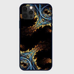 Чехол для iPhone 12 Pro Огненные фракталы 3d, цвет: 3D-черный