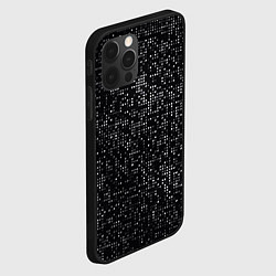 Чехол для iPhone 12 Pro Пиксельный паттерн Минимализм, цвет: 3D-черный — фото 2