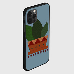 Чехол для iPhone 12 Pro Цветочный горшок, цвет: 3D-черный — фото 2