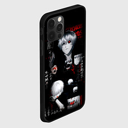 Чехол для iPhone 12 Pro Токийский Гуль Иероглифы Tokyo Ghoul, цвет: 3D-черный — фото 2