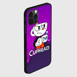 Чехол для iPhone 12 Pro Недовольная чашечка cuphead, цвет: 3D-черный — фото 2