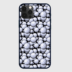 Чехол для iPhone 12 Pro Волейбольные Мячи Volleyballs, цвет: 3D-черный