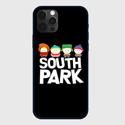 Чехол для iPhone 12 Pro Южный парк мультфильм - персонажи, цвет: 3D-черный