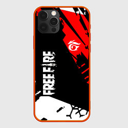 Чехол для iPhone 12 Pro FREE FIRE ФРИ ФАЕР, цвет: 3D-красный