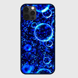 Чехол для iPhone 12 Pro Пузыри воздуха в воде Pattern, цвет: 3D-черный