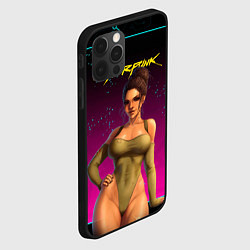 Чехол для iPhone 12 Pro Sexy сyberpunk Panam 18, цвет: 3D-черный — фото 2